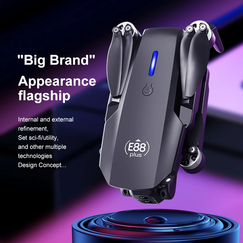 New E88 Plus Quadcopter Drone: - Drone Lidar のレビューと価格