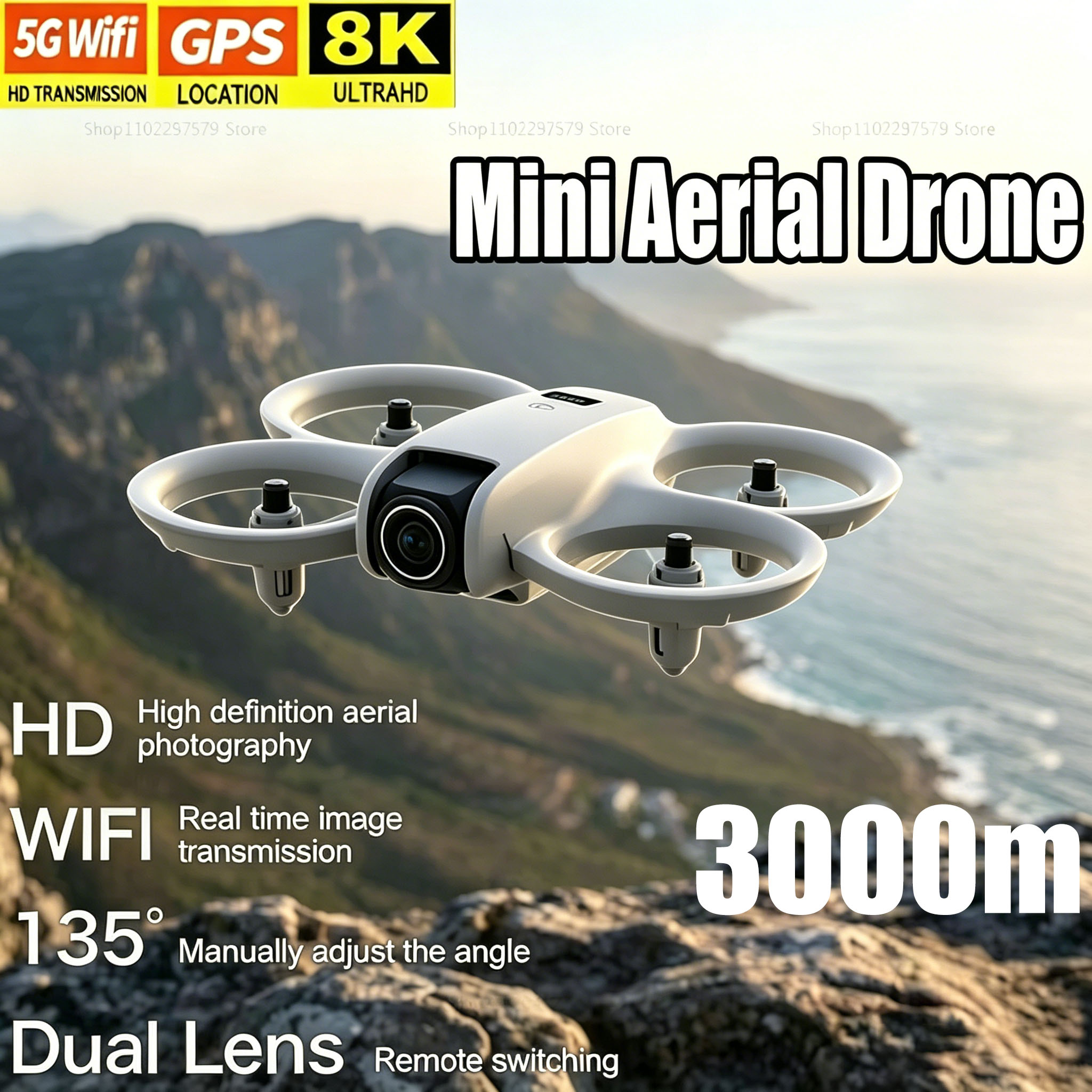 Mini Drone with 8K HD Camera F - Drone Video Production のレビューと価格
