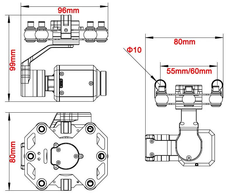 Tarot TL3T20 3-axis Gimbal 640 - Drone Aerial Photography のレビューと価格
